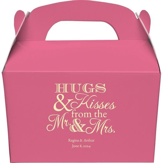 Hugs and Kisses Gable Favor Boxes